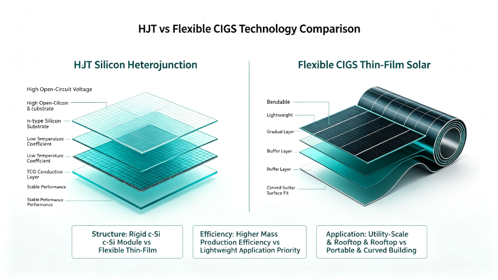 HJT vs. Flexible CIGS: Choosing the Right Solar Technology for Next-Generation Projects